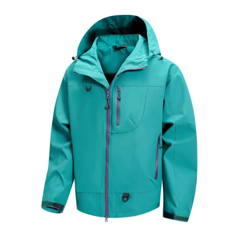 رجل خندق معطف كلاسيكي مقاوم للماء يندبروف معطف في الهواء الطلق للرجال المشي لمسافات طويلة تسلق الجبال العصرية للجنسين نمط زوجين نموذج #3