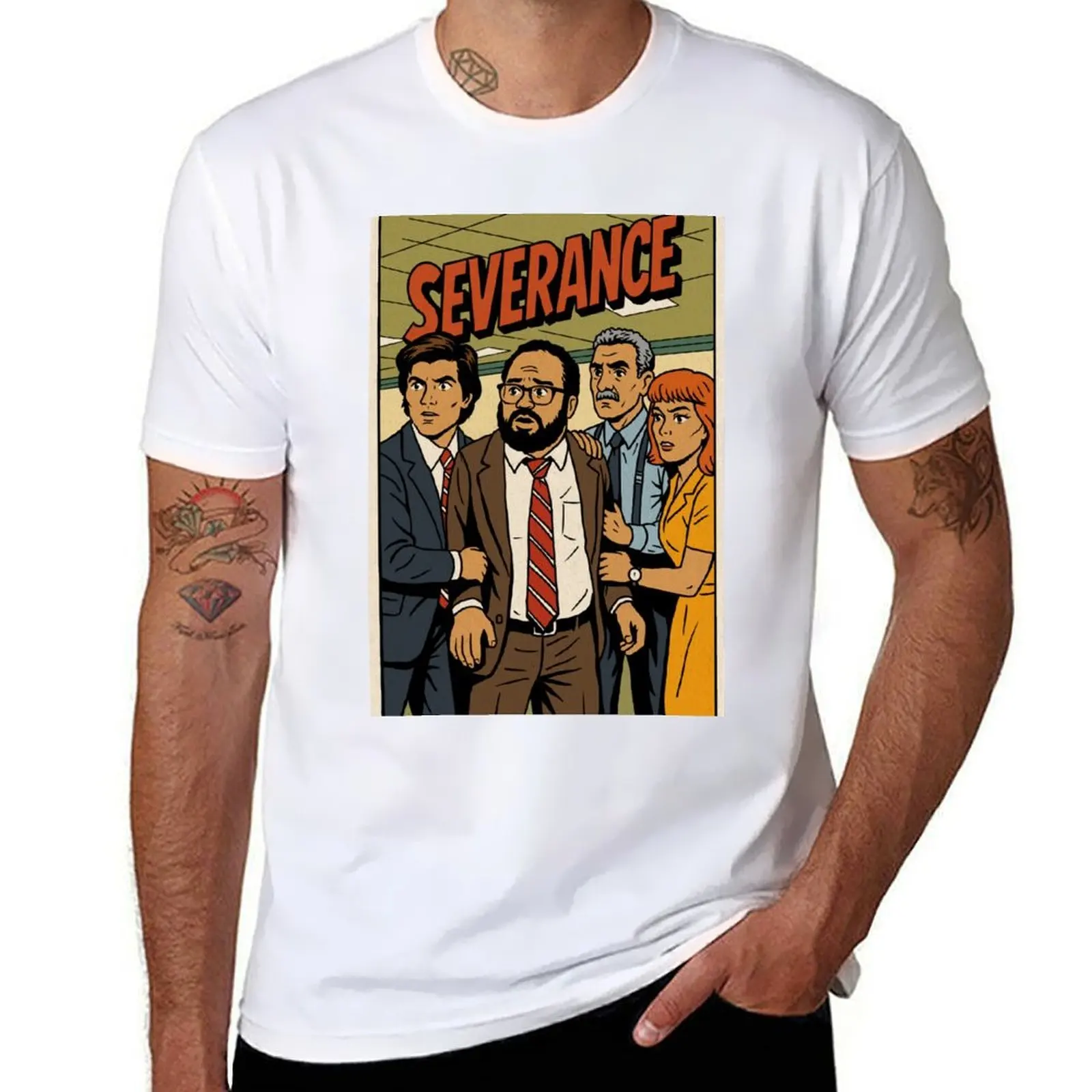 

Severance Comics T-Shirt t shirt man designer t shirt man cotton T-Shirt