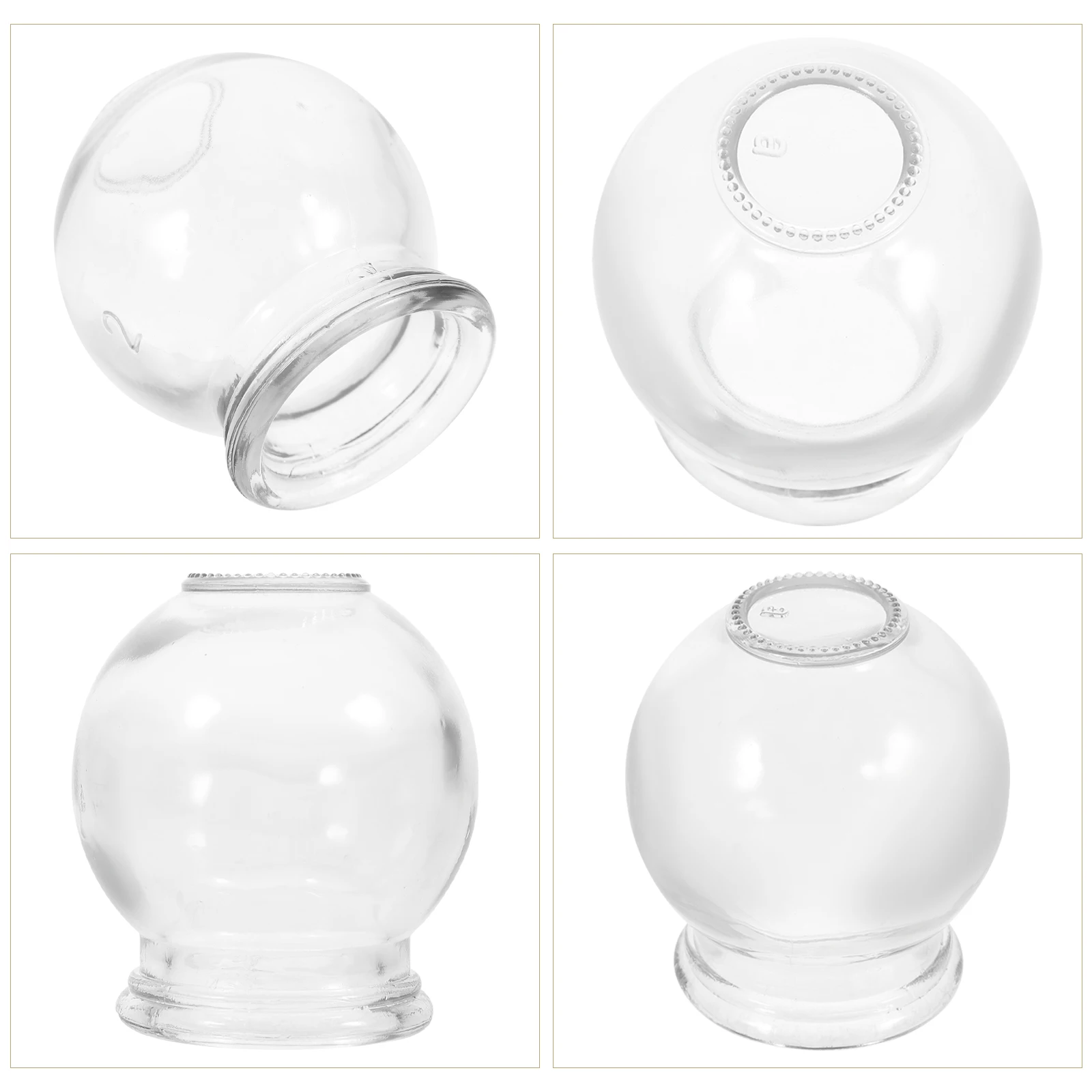 

6 Pcs Glass Cupping Machine for Face Heating Fire Tool Facial Massage Cups Kit Home