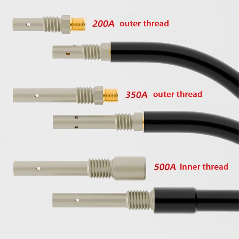 5 Pieces Coating Connecting Rod Gas Shielded Welding Machine 350A500A Non Stick Welding Slag Conductive Rod Conductive Nozzle