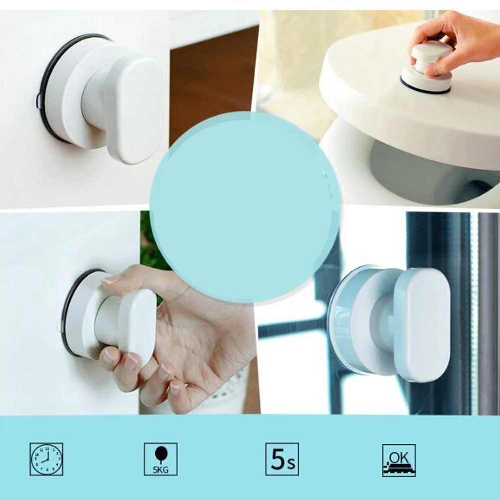 

Suction Cup Door Handle Black Abs For Cabinet Drawer Toilet Glass Door Furniture Handles Drawer Pulls Cabinet