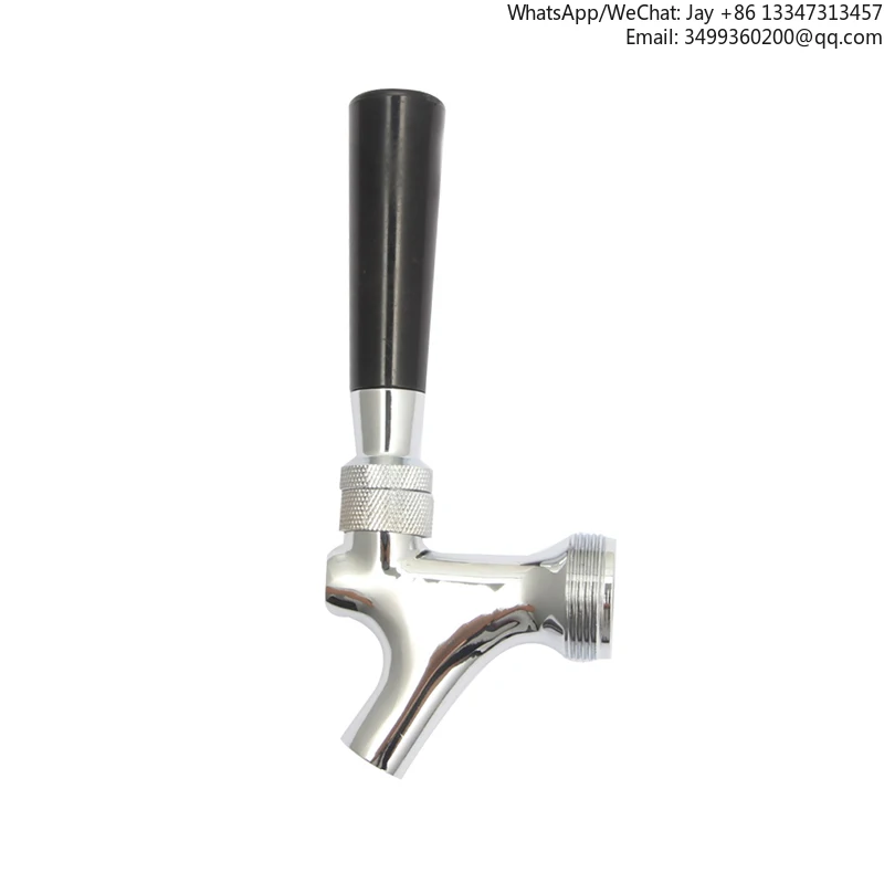 

Chrome Plated Brass American Standard Beer Barrel Faucet with Plastic Beer Handle American Beer Faucet
