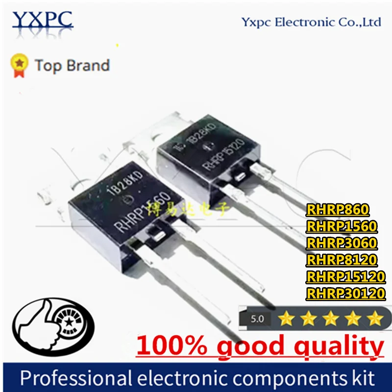 10 قطعة RHRP860 RHRP1560 RHRP3060 RHRP8120 RHRP15120 RHRP30120 TO220-2 رقائق