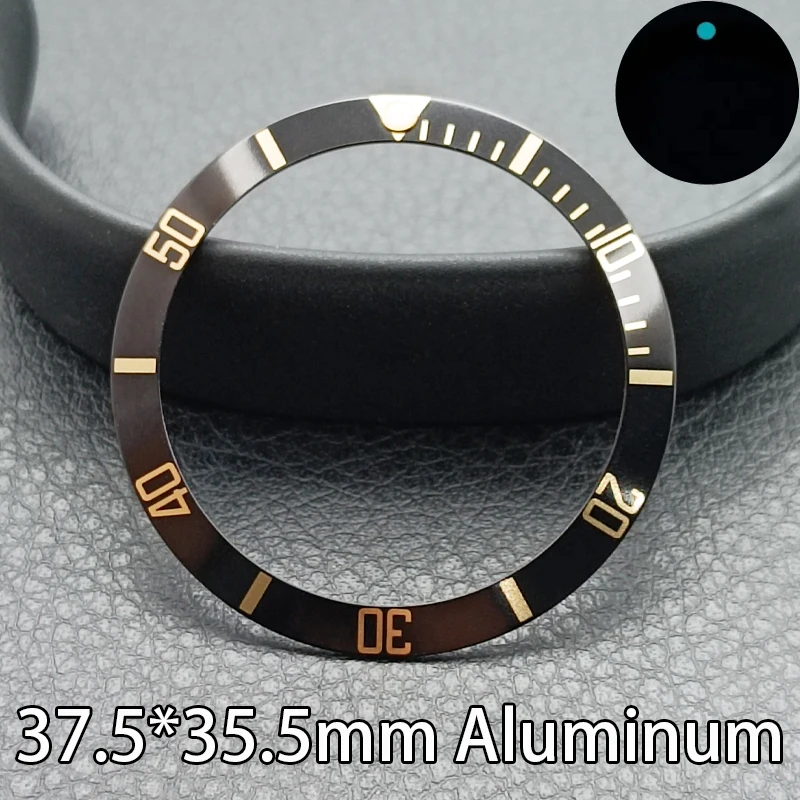 37.5mm*35.5mm Aluminum Watch Bezel Watch Insert Ring Mens Watch Replacement Part Accessories Watch Face Watch Bezel Repair Tool