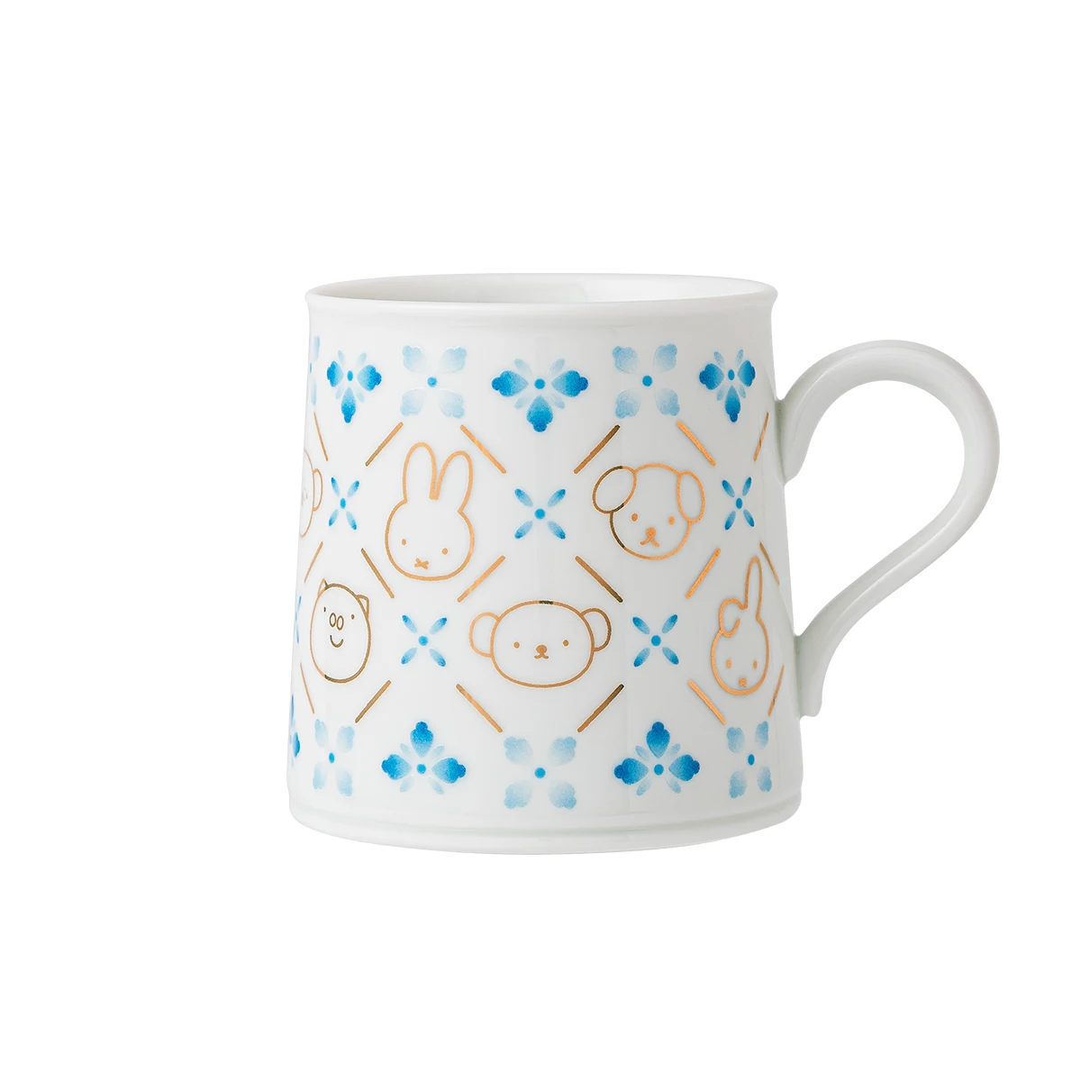 Miffy Porcelain Mug, Flower Window Friends, Jingdezhen Ceramic Coffee Cup, Cute Tea Cup, Bone China Mug, Office Home Gift