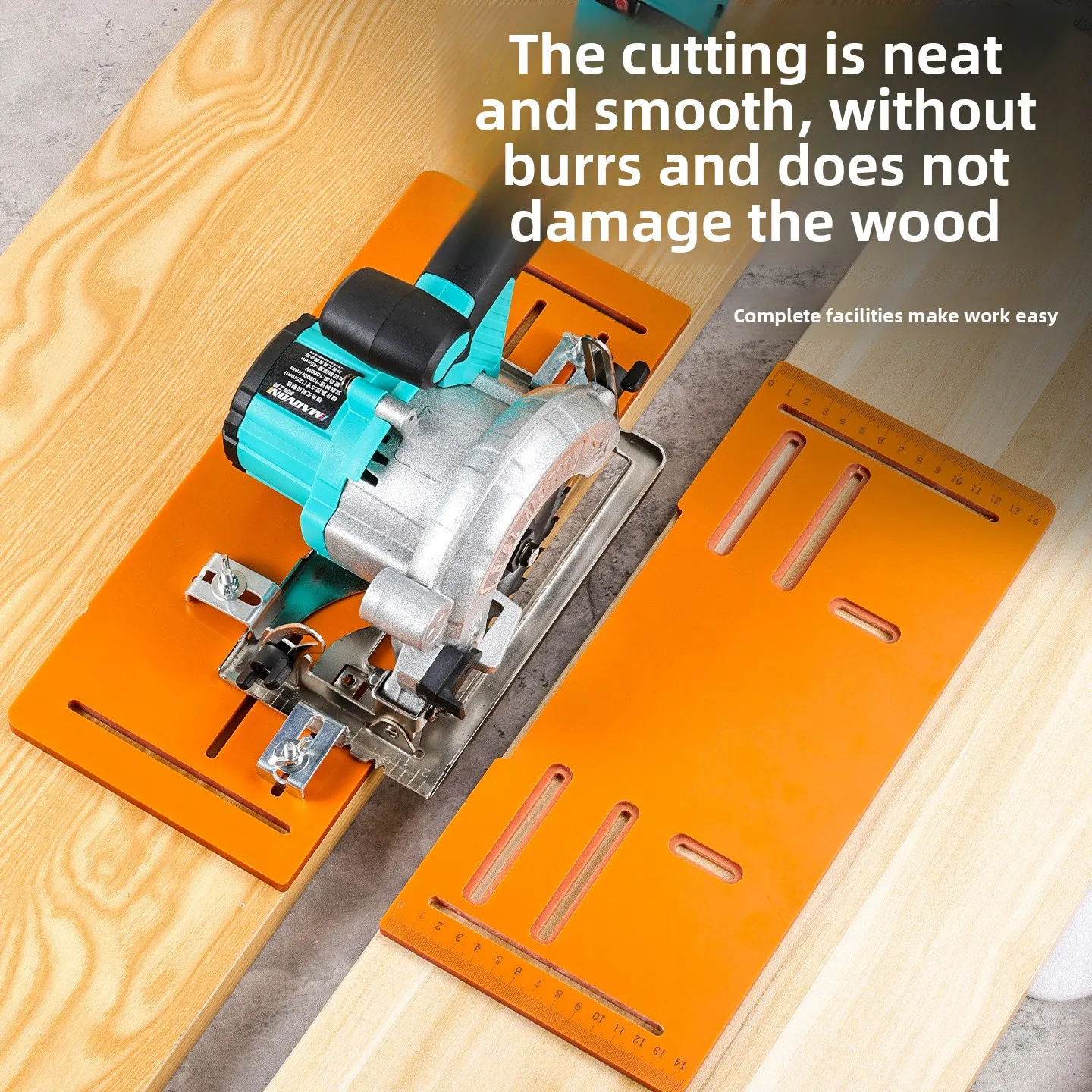 

6mm/8mm Lithium Chainsaw Base Plate - Punch-Free Bakelite Board Backer for Woodworking Cutting Machine