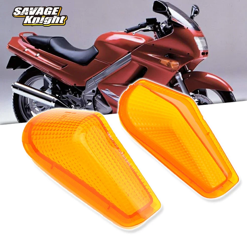 Front Turn Signal Light Cover For KAWASAKI ZZ-R 250 ZZR250 1990-2007 ZX-10 ZX10 Motorcycle Accessories Indicator Lens Lamp Amber