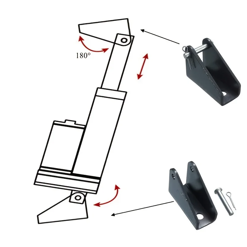 Staffa attuatore lineare 1 paio con foro di montaggio bullone supporto 6mm per staffa attuatore lineare bullone