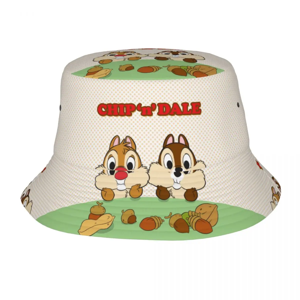 Chip 'n' Dale Bucket Hat Gift For Women Cartoon Vocation Caps For Travel Lightweight