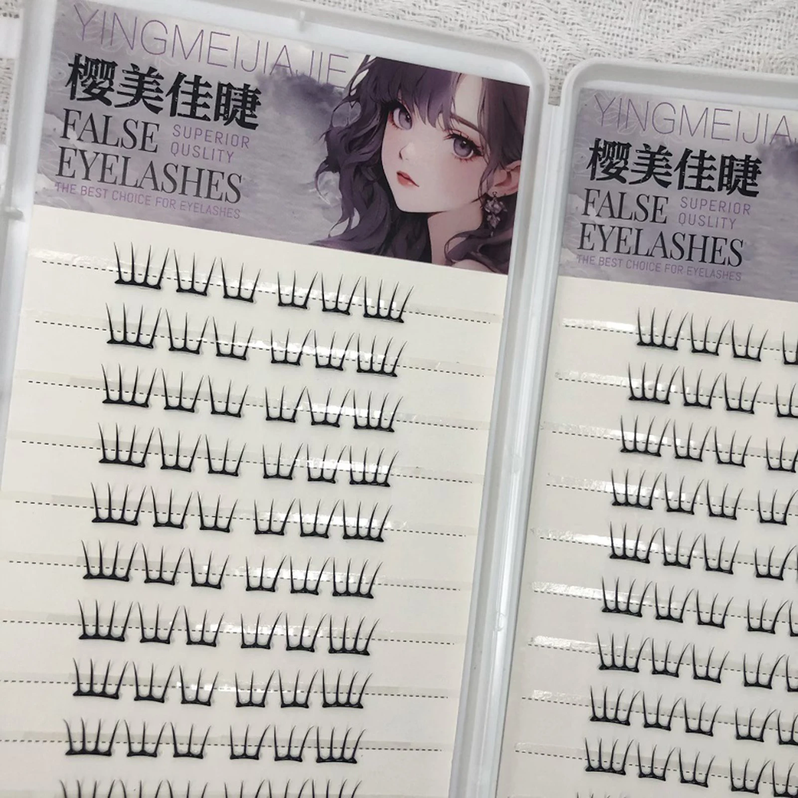 Press on no glue Lash extenstion 11-13mm individual Clusters false eyelashes Natural Cosplay fake Eyelashes korean style makeup