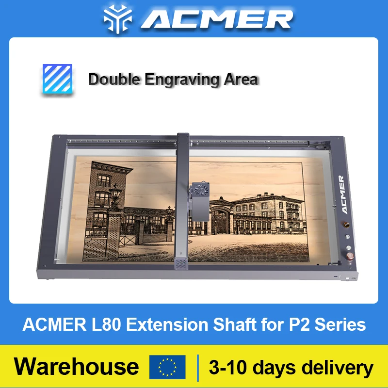 ACMER P2 L80 Incisore Laser Kit Telaio Esteso Telaio In Alluminio Area di Incisione Espansione Doppio Per ACMER P2 Incisore Laser