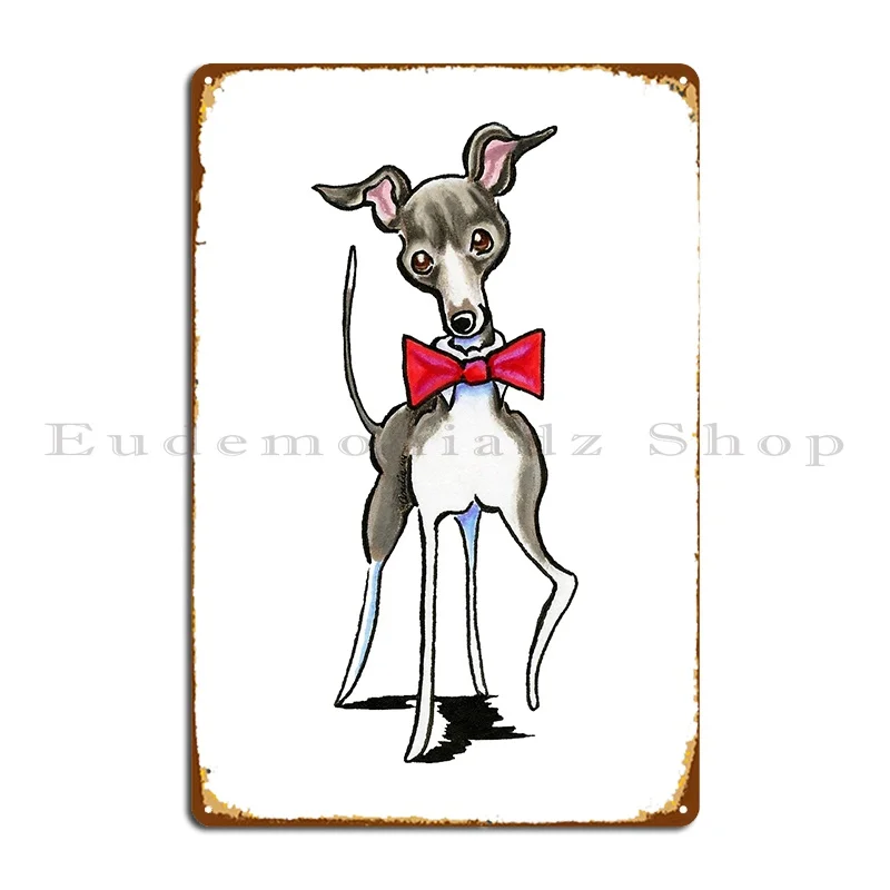 Italian Greyhound Antonio Metal Plaque Printed Garage Pub Pub Plates Wall Decor Tin Sign Poster