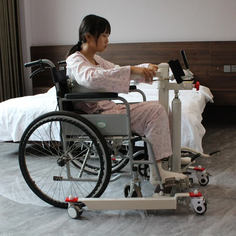 Paralyzed bedridden elderly care shifter disabled shifter multi-function hydraulic lift transfer wheelchair sitting