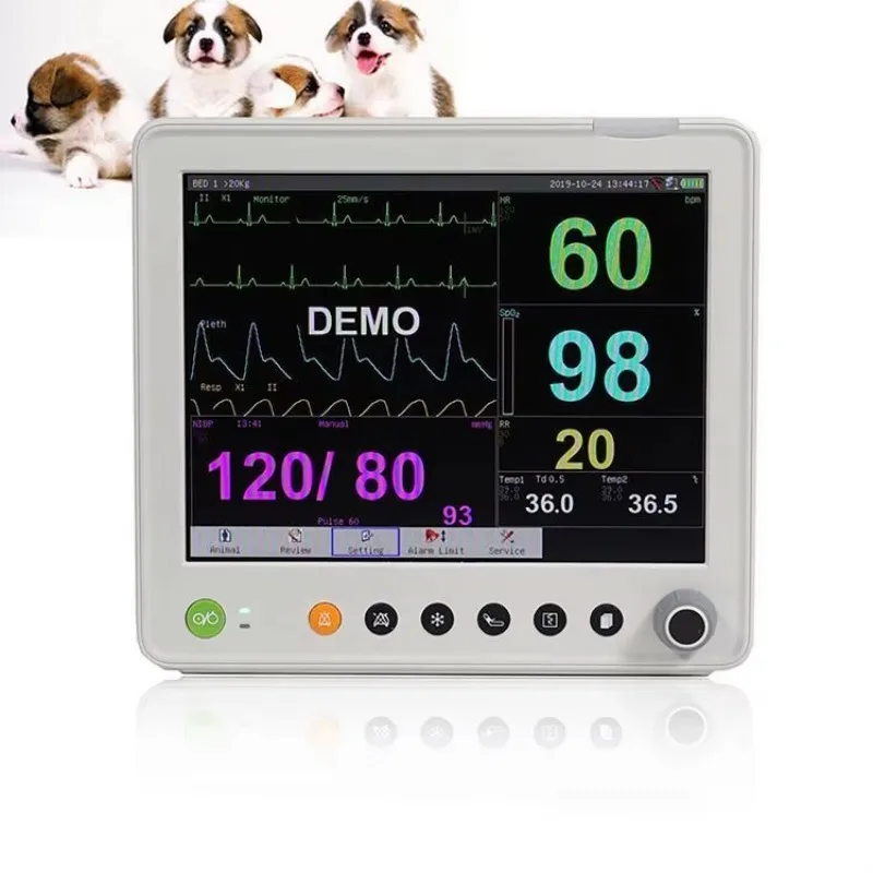 Multi-Parameter Veterinary Monitor 12 Inch Monitor Multiparametro Veterinary Monitor Veterinary for Animal