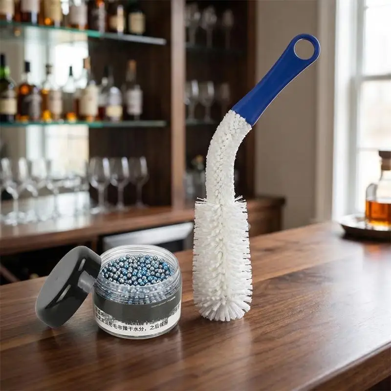 Plastic Flexible Wand Foam Sponge Hand Wine Bottle Glass Dec