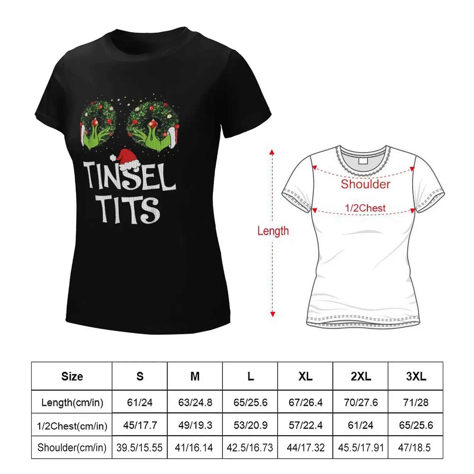 Jingle Balls Tinsel Tits Couples Christmas Matching Couple T-Shirt funny lady clothes t shirts for Women graphic