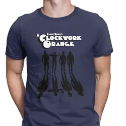 Clockwork orange shade pattern print 3D t-shirt, men's walking mechanical Kubrick hip hop casual chic crewneck short sleeve top