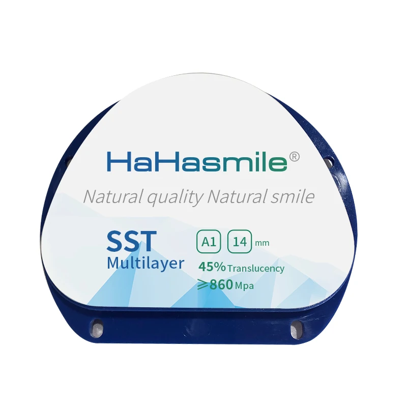 SST Multilayer Zirconia Blocks AG-A1 16mm 45% Dental Restoration Material Ceramic Dics False Teeth Dentistry Therapy Accessories