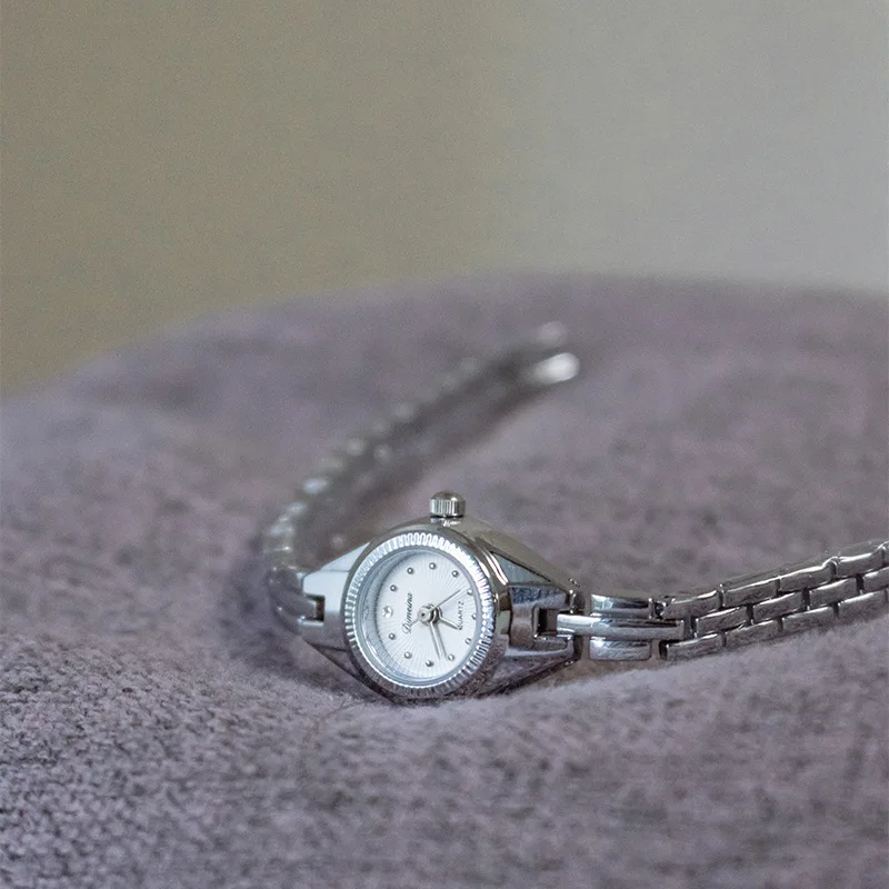 Womens Small Watches for Girls Quartz Watch Bracelet Style Stainless Steel Orologio Mujer Reloj Wristwatch Diamond Wrist Clock