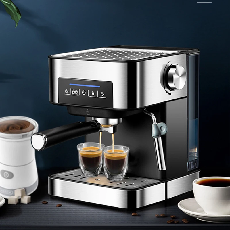 Máquina de café expresso semiautomática 20Bar extrator de alta pressão 3 em 1 máquina de café com geladeira de leite cappuccino ou latte