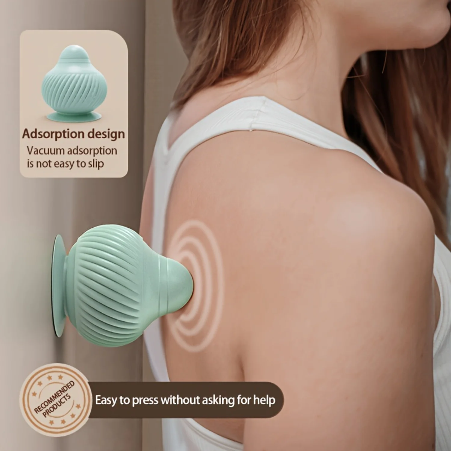 

Portable Fascia Massage Ball with Suction Cup for Yoga Muscle Relaxation