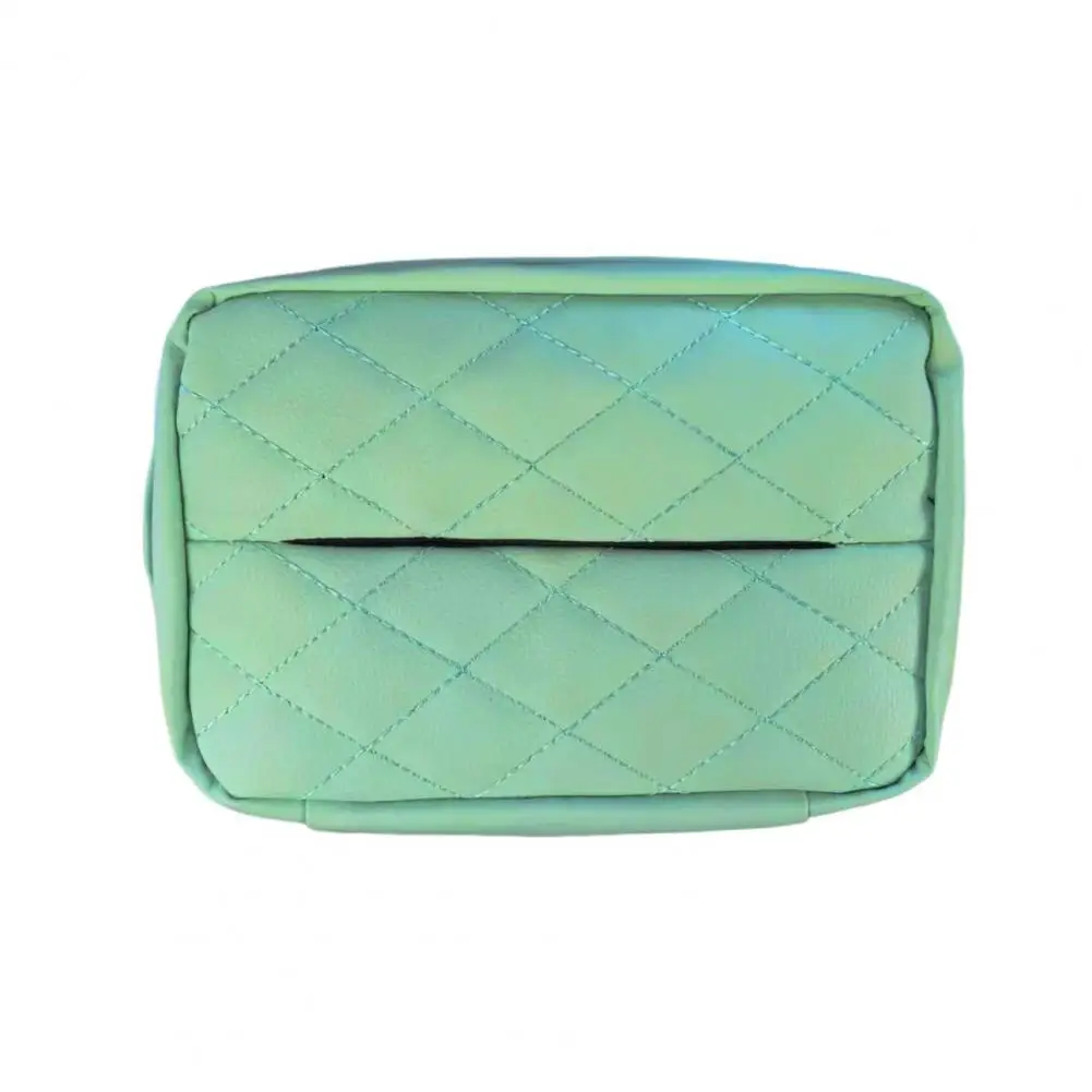 

Easy to Install Tissue Box Rhombus Pattern Tissue Holder Universal Car Tissue Holder Stylish Armrest Box Headrest Mount for Car
