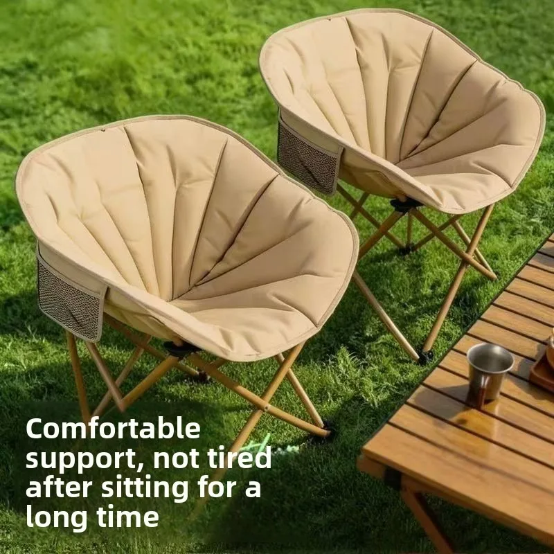 Premium Cotton Padded Outdoor Folding Shell Chair Camping Picnic Portable Factory Wholesale Camping Chairs Outdoor Chair