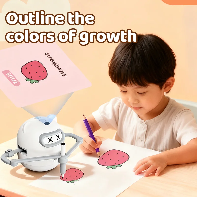 Pintura inteligente robô cores brinquedos desenho inteligente robô newintelligent pintura crianças presente brinquedos educativos interativos