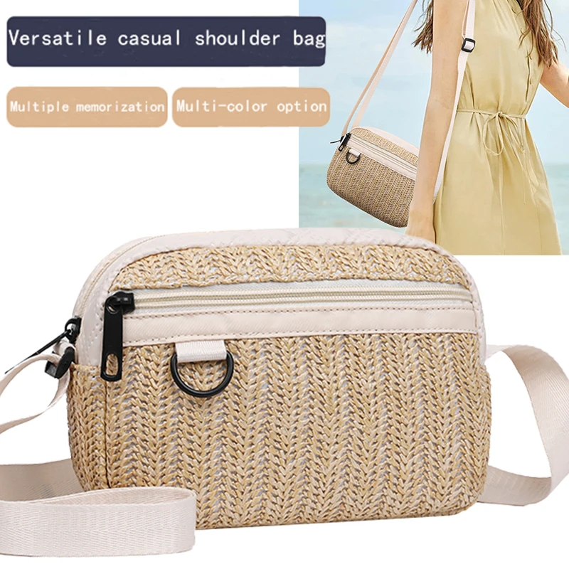 

Тканая сумка через плечо нейтрального цвета для мужчин и женщин подходит для путешествий. Это специально разработанная.