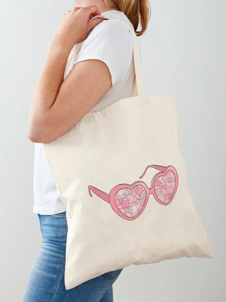 

rose glasses Tote Bag tote bag men's Canvas stote bag university shopper tote university