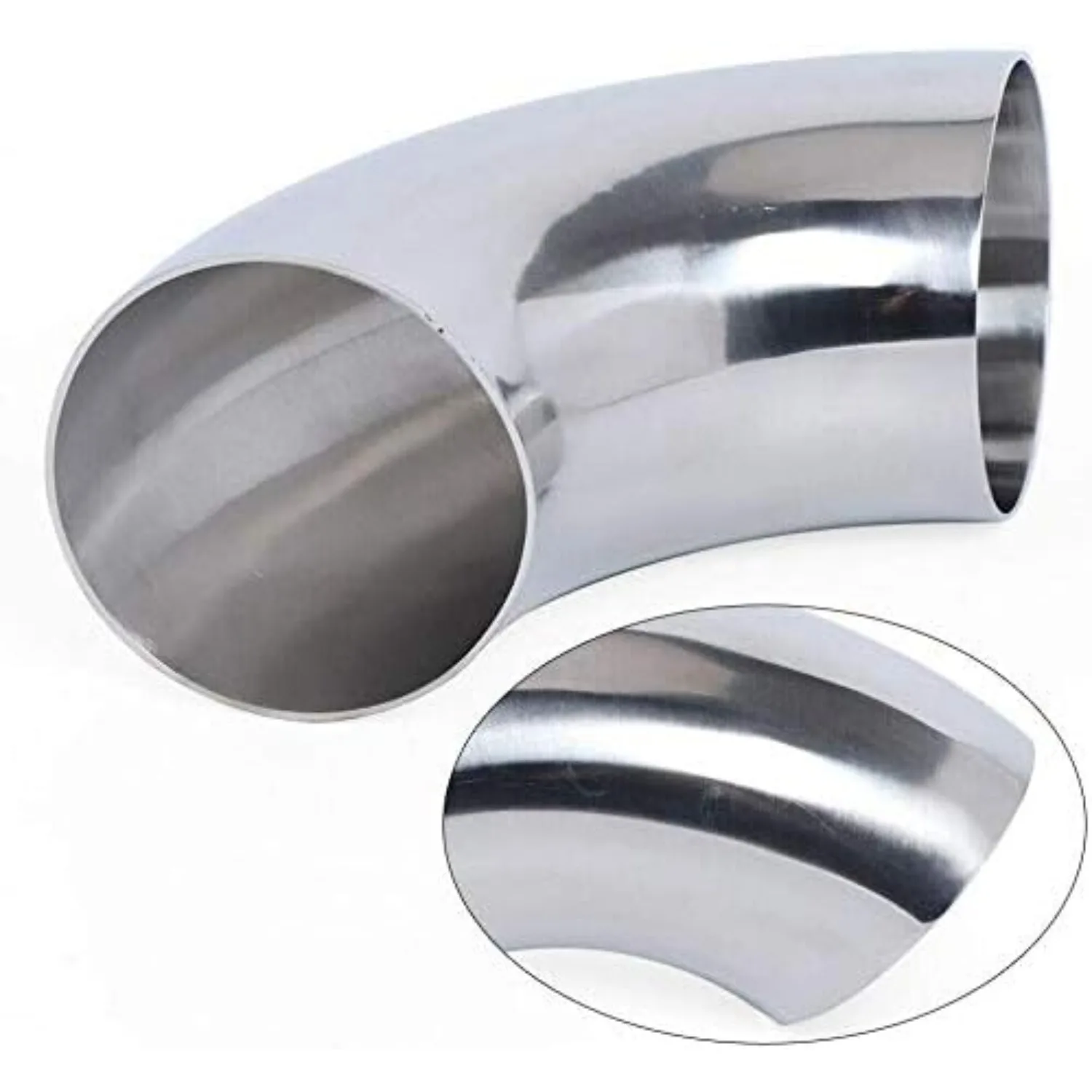 تركيب أنابيب الكوع لحام صحي 102 مم - ملحقات أنابيب الكوع لحام من الفولاذ المقاوم للصدأ مخزون أمريكي عالي التكلفة وعملية #1