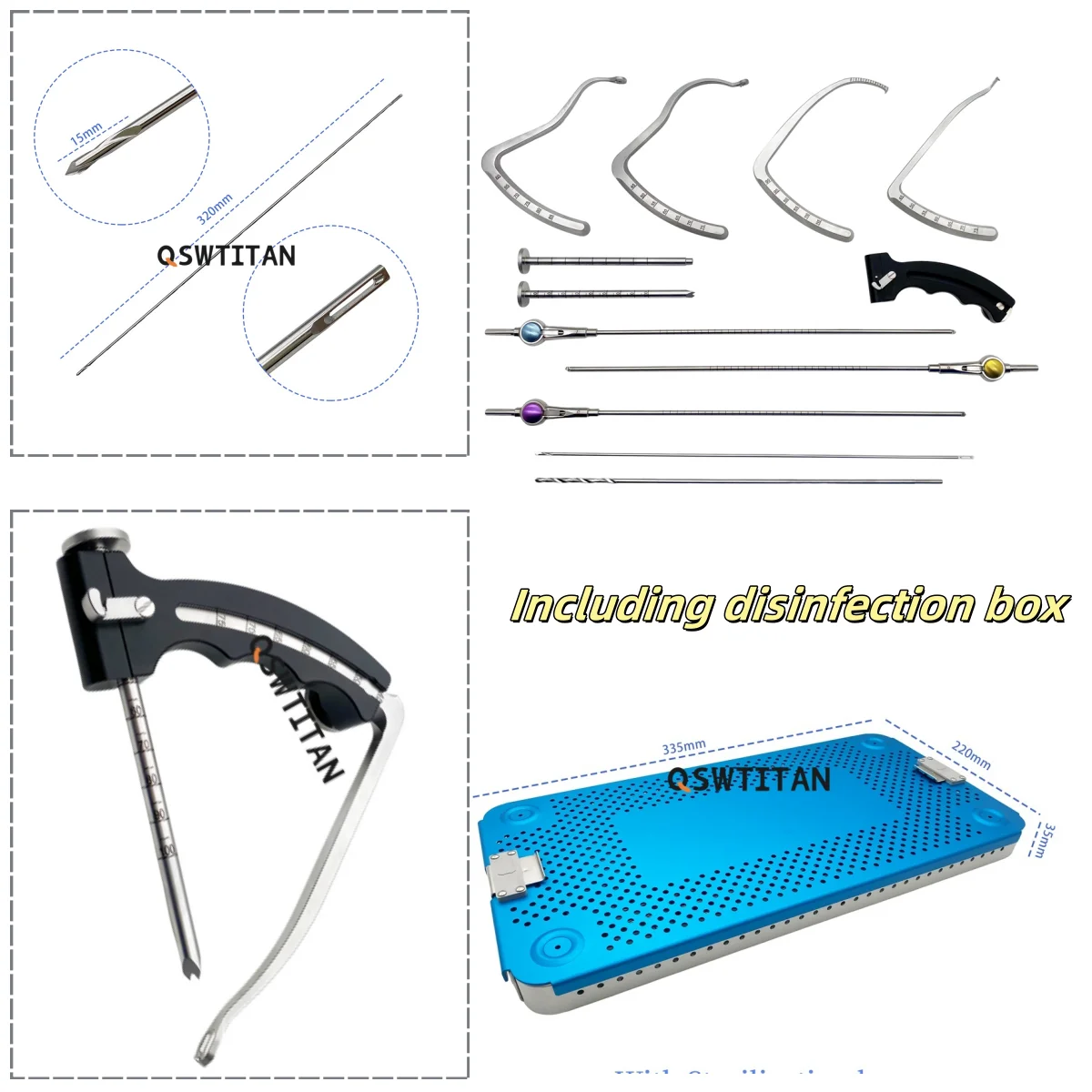 

Bone ACL PCL Ligament Reconstruction Knee Surgery Ligament Repair All in Instrument Set