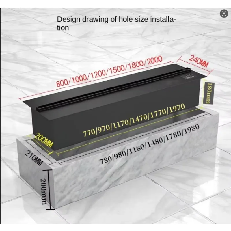 Modern LED Electric Water Vapor Fireplace Insert Built-In Installation English For Indoor Home Use Hotels/Apartments