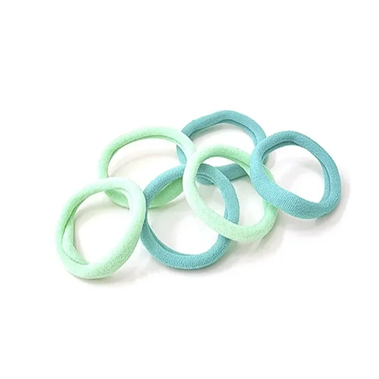 50 pz colorato Ealstic corda per capelli coda di cavallo tenere Scrunchie elastico per le donne fasce per capelli in Nylon di base elastico senza