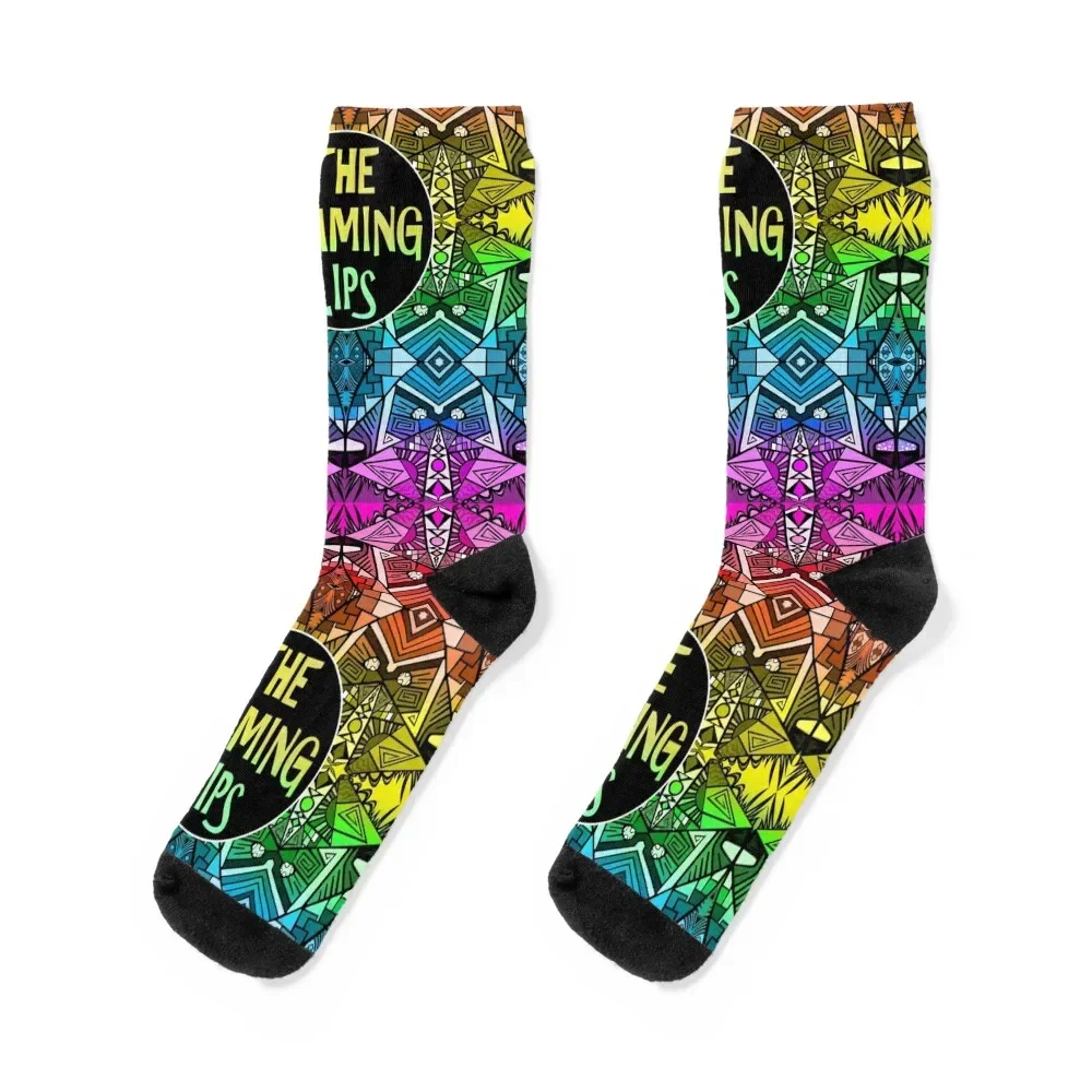 

The Flaming Lips - Rainbow Pride Pattern 4 Socks retro kids Run compression Socks Women's Men's