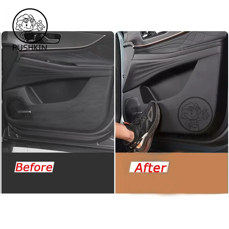 UOSO Car Door Anti Kick Pad Leather Protection Film For Chery  JAECOO 8 J8 2026 2025 2027 Protector Stickers Trim Car Accessorie