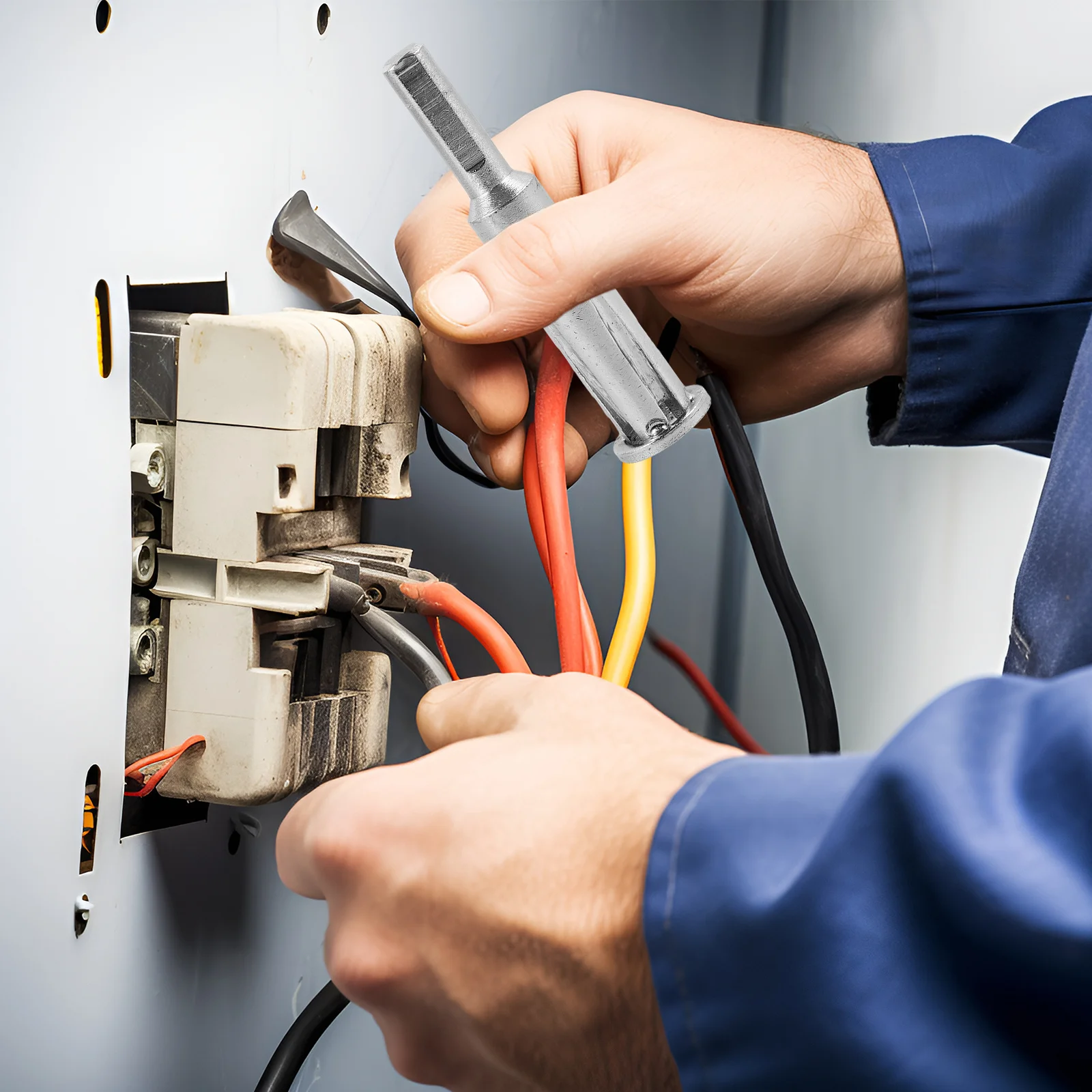 

Automatic Connector Tool Carbon Steel Wire Twisting For Splicing Electric Wire Connector Wiring Tools