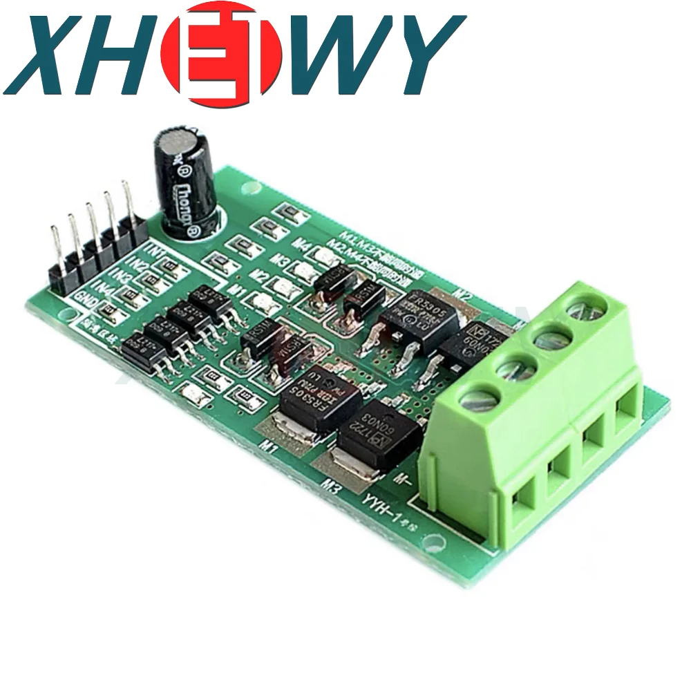 DC motor drive module/board H-bridge high power forward and reverse brake PWM speed regulation 5/12/24V