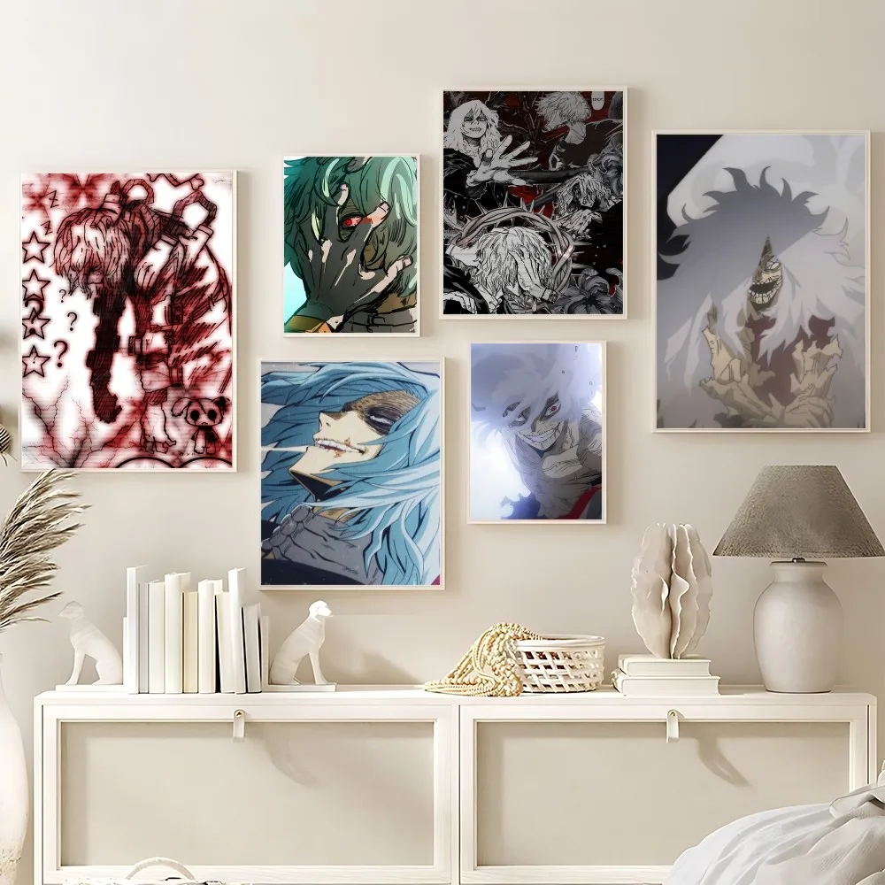 My Hero Academia Tomura Shigaraki Vintage Poster HD Art Sticky Wall Wasserdicht Zuhause Wohnzimmer Schlafzimmer Bar Ästhetische Dekoration