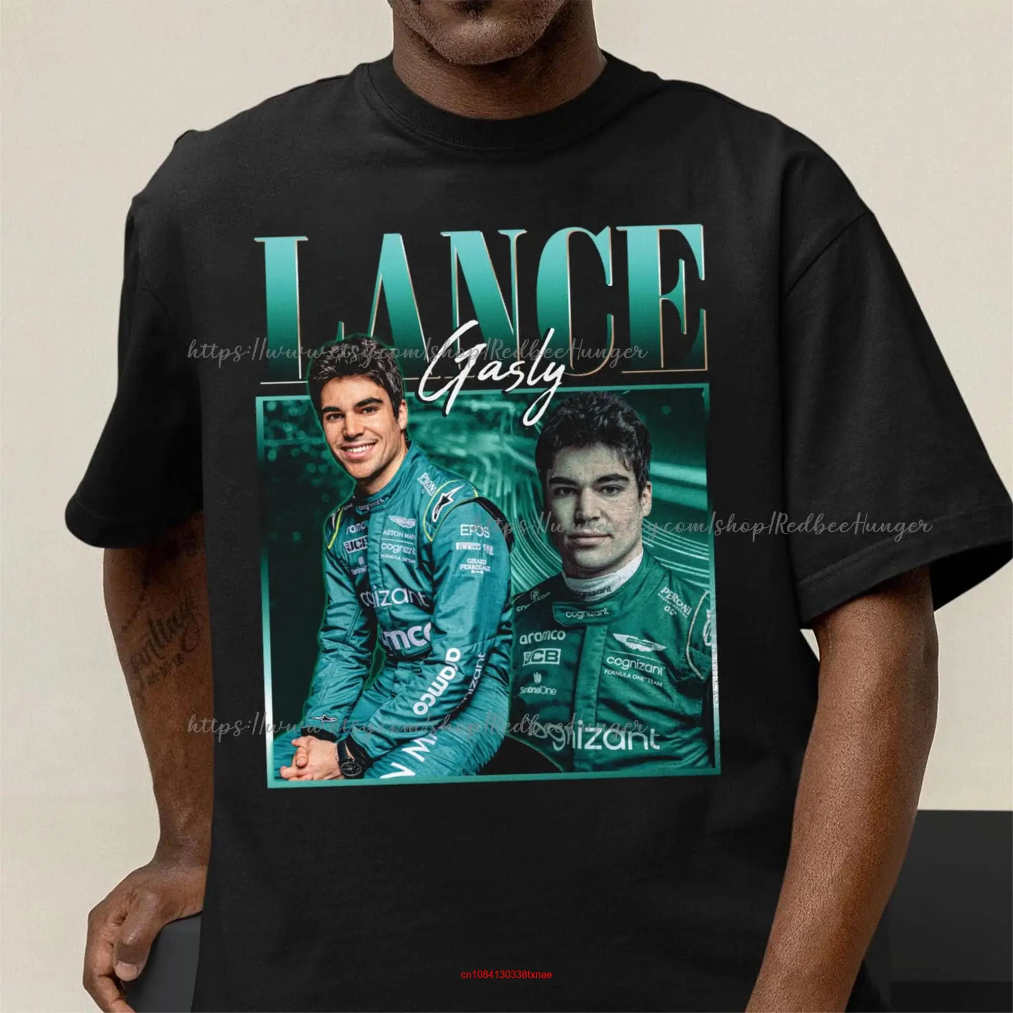 Футболка Pierre Gasly спортивная с длинным или коротким рукавом, с круглым вырезом