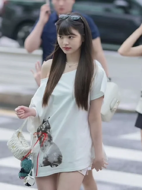 

Zhang ng, дизайнерская белая футболка с поясом и эластичной резинкой на талии, женские летние хлопковые корейские брюки