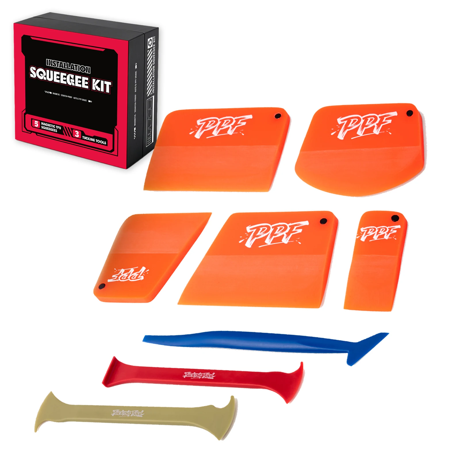 foshio-8pcs-tint-squeegee-kit-for-car-paint-protection-film-installation-cleaning-tpu-rubber-scraper-vinyl-edge-wrap-applicator