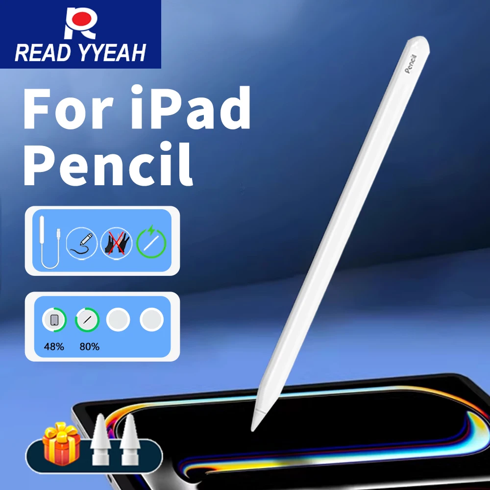 

2025 Bluetooth Stylus For Apple Pencils 2 Wireless Charging for iPad A16 11/10th M2 M3 Pro 11in 12.9in Air 4 5 Mini 6 Tablet Pen