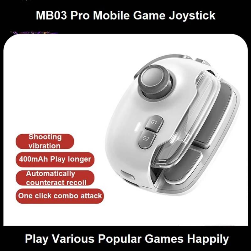 Y43A-MB03 Pro Controller di gioco Joystick - Controllo intelligente del gioco Vibrazione Cambio dell'attrezzatura con un clic per IOS e Android