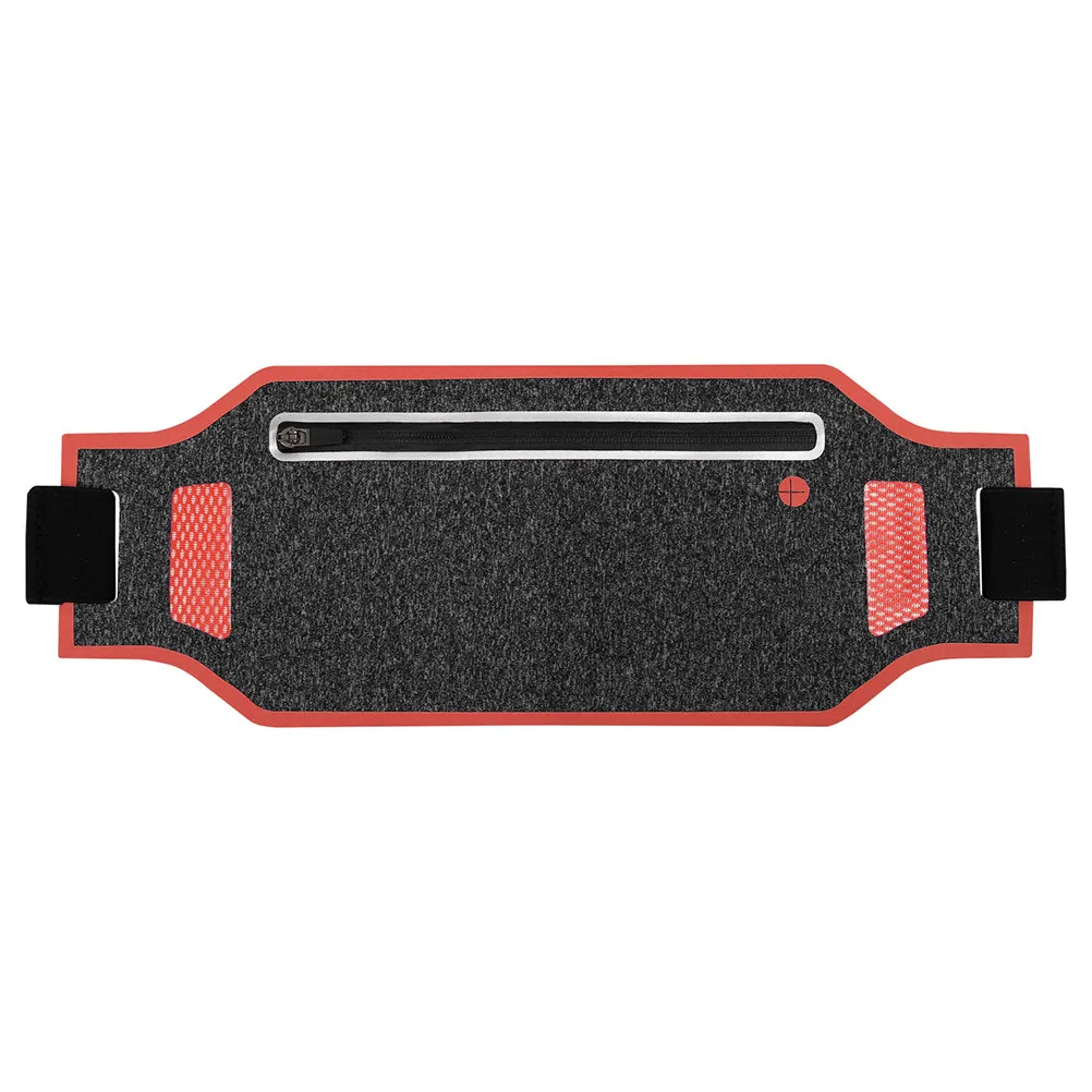 

Спортивная поясная сумка для бега, ультратонкая, регулируемая, для мужчин и женщин, красная, черная, для фитнеса на открытом воздухе, с карманами для бега