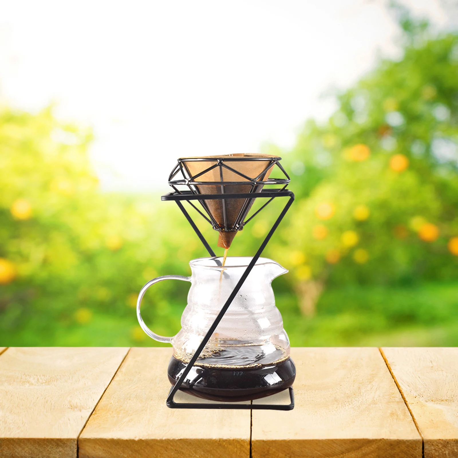 

1pc Coffee Dripper Stand Filter Cup Holder Rack Accessory Brewer Durable Washable Easy Assemble