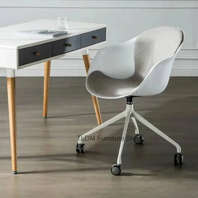 Nordic Comfortable Office Chairs Nordic Dormitory Swivel Lifting Armchair Rotatable Computer Chair Gaming Chair Office Furniture