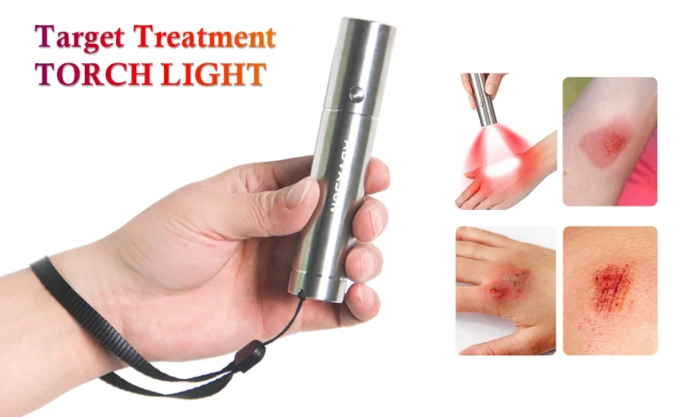 Ideatherapy handy TL09-A 630:660:850nm Rechargeable Red light therapy wand Red light therapy Torch Pain relief for Pet&Human