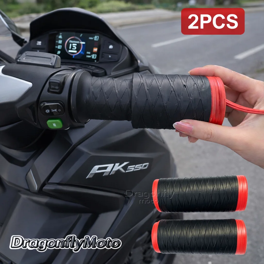 Motorcycle Silicone Handlebar Cover For kymco Ak550 AK 500 550AK Self Shrinking Non-Slip Motorcycles Grip Covers Sleeve