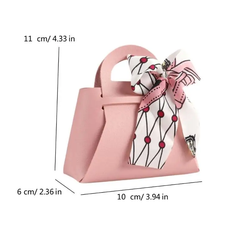 P9FE Lederhandtaschen-Verpackungsbox, Geschenkbox, kleine Verpackungshandtasche für Schmuck – Detail 6